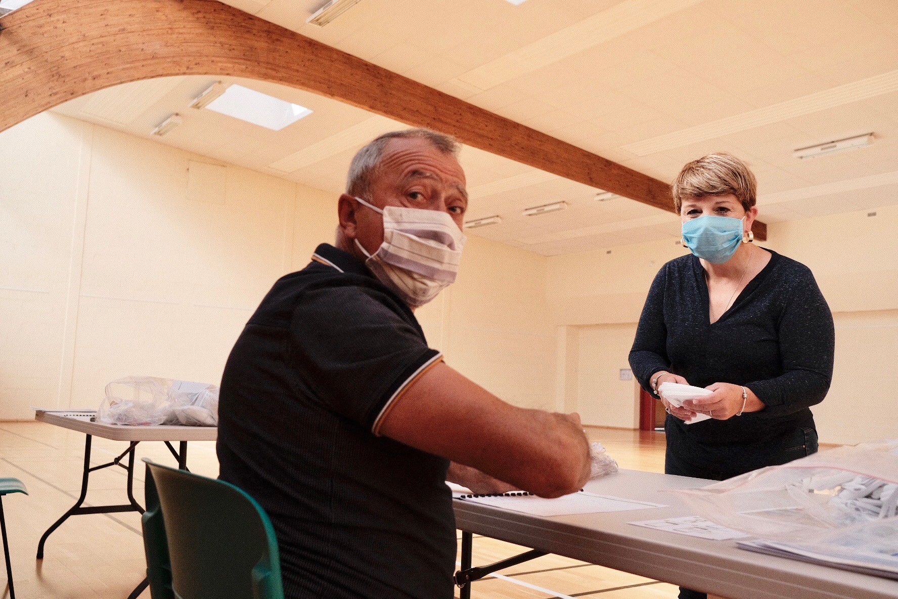 les bénévoles en action