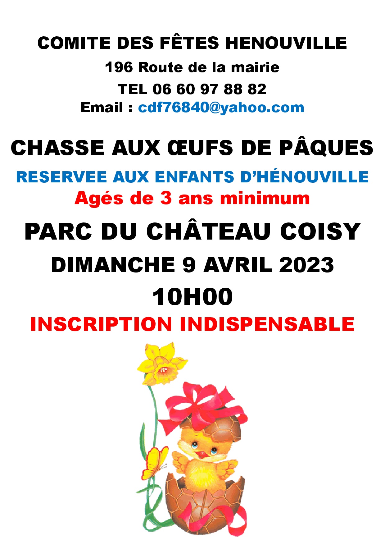 chasse aux oeufs 2023