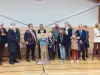Le  maire et les adjoints du Conseil municipal des enfants
